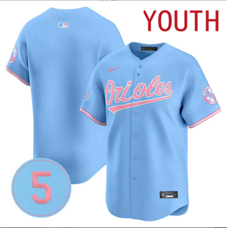 Youth  Baltimore Orioles blank white 2024 Nike MLB jersey->youth nfl jersey->Youth Jersey